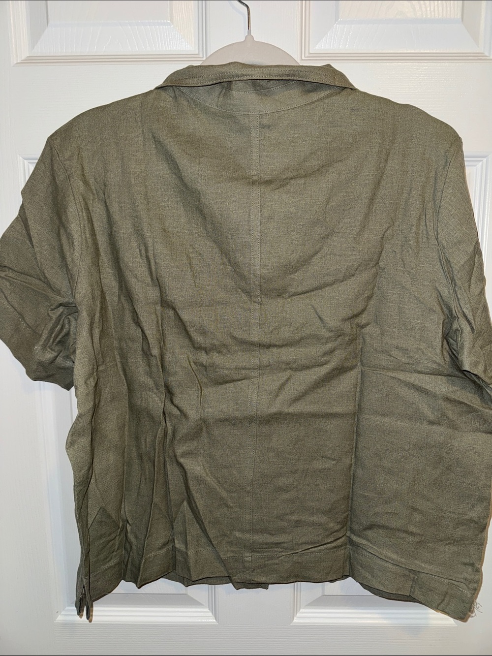 Buffalo David Bitton Olive Green Short Sleeve Camp Shirt - Picture 2 of 3